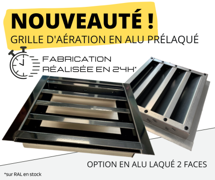 GRILLE VENTILATION ALU EN 24H TORCY