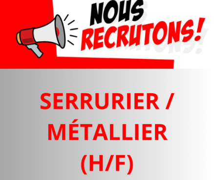 SERRURIER MÉTALLIER (HF) CDI DE 39H